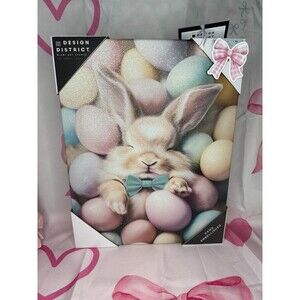 Pastel Bunny Rabbit Wall Art Canvas